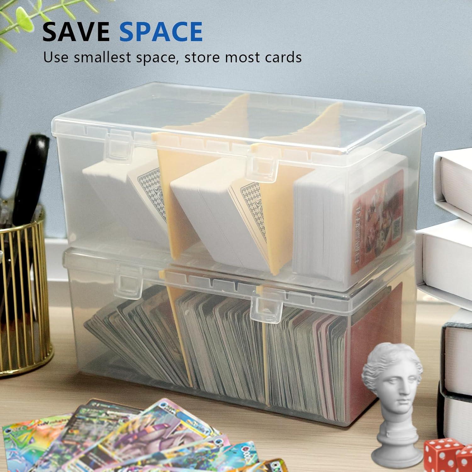 Caja de Almacenamiento para 500 Cartas SAMYUCHO con Divisores