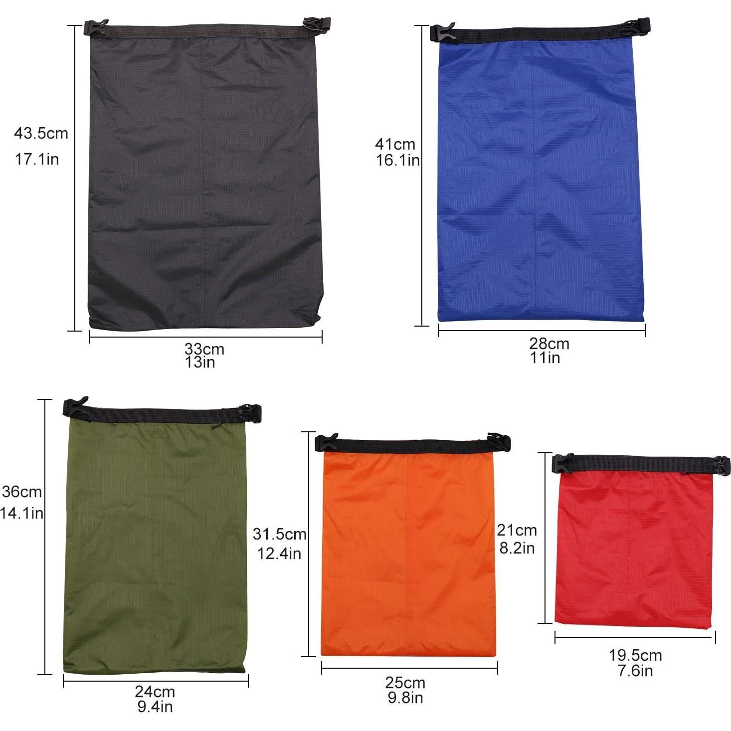 Bolsa Impermeable Roll Top TRENDBOX - 5 Tamaños, Nylon Resistente