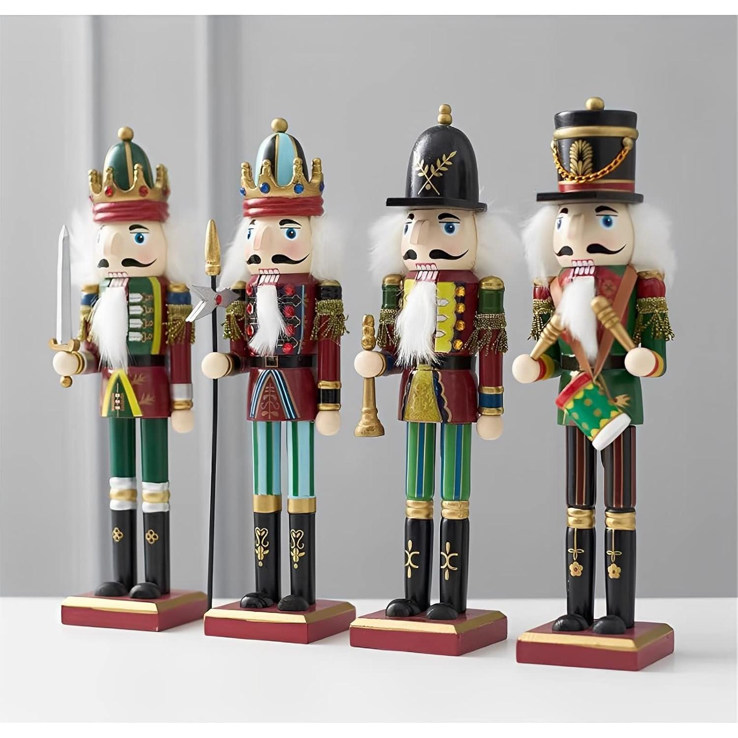 Adorno Cascanueces de Madera Trompetista 30 cm - Navidad