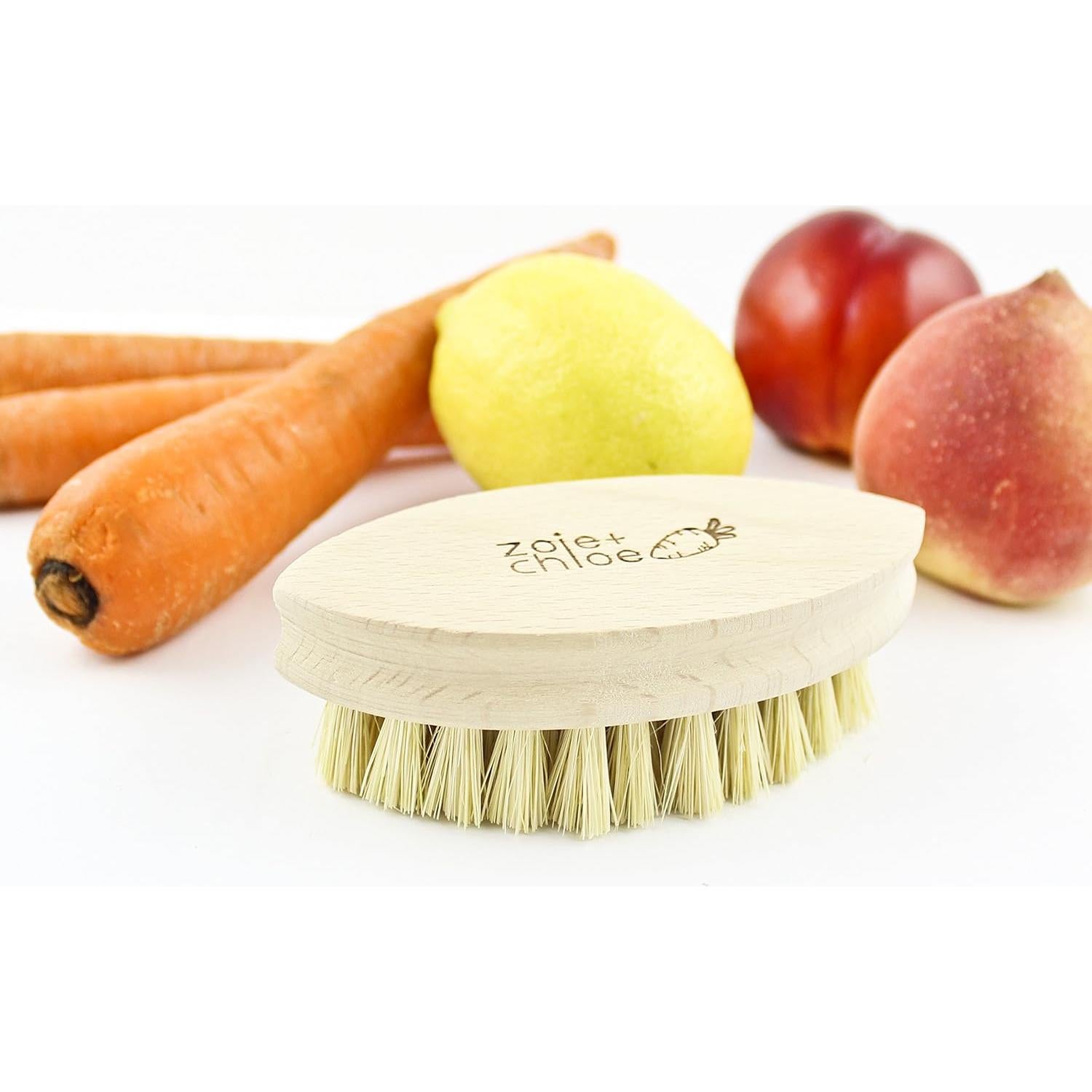Cepillo de Verduras Zoie + Chloe de Cerdas Naturales 11cm