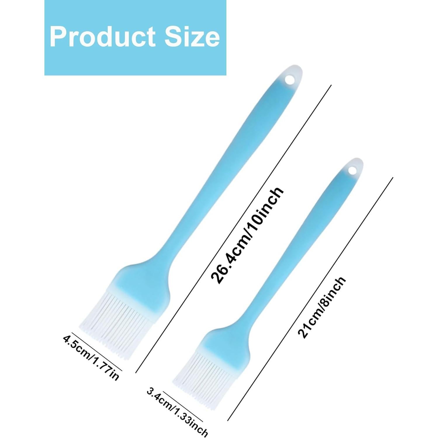 Set de Brochas de Silicona Konilaomu 25.4 y 20.3 cm Azul