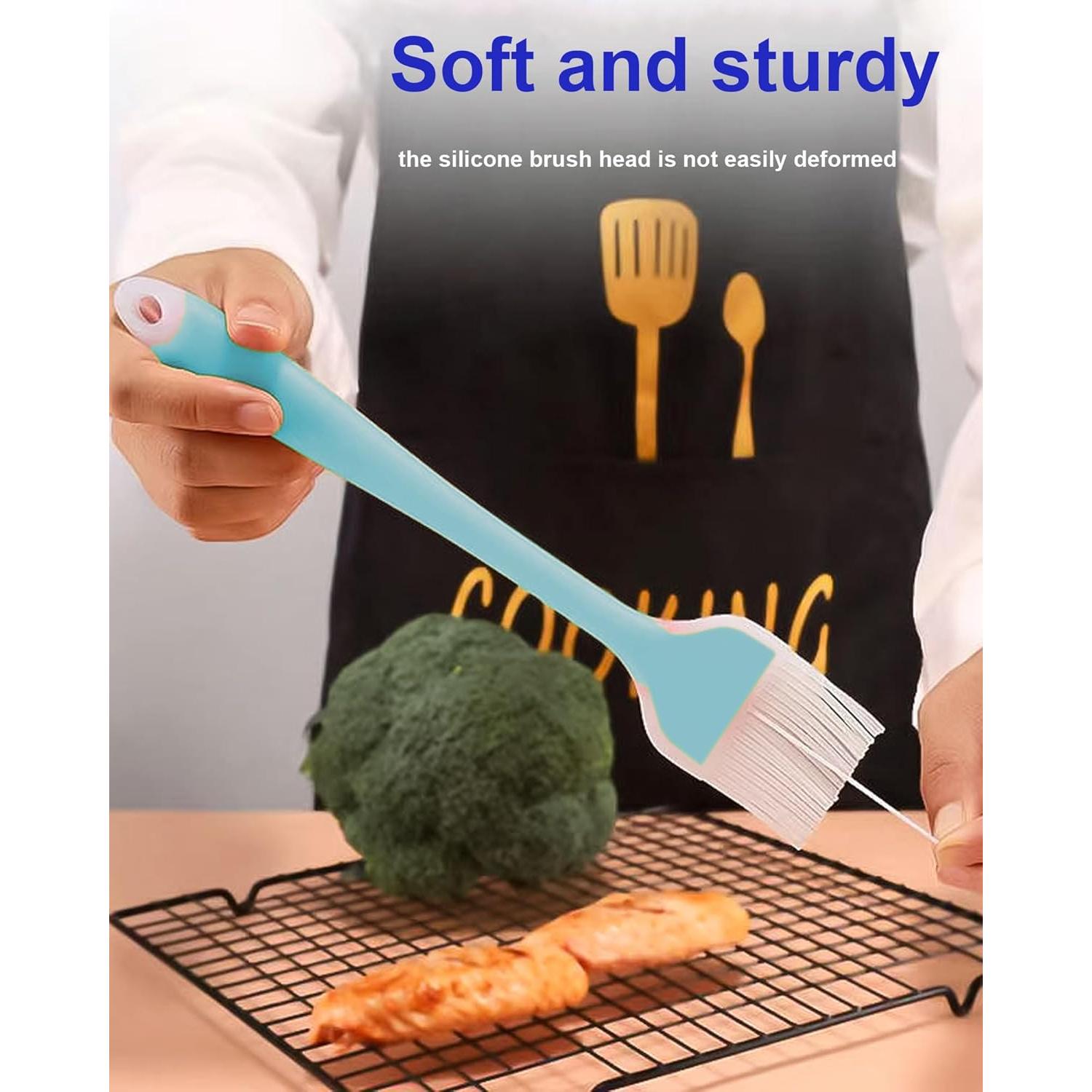 Set de Brochas de Silicona Konilaomu 25.4 y 20.3 cm Azul