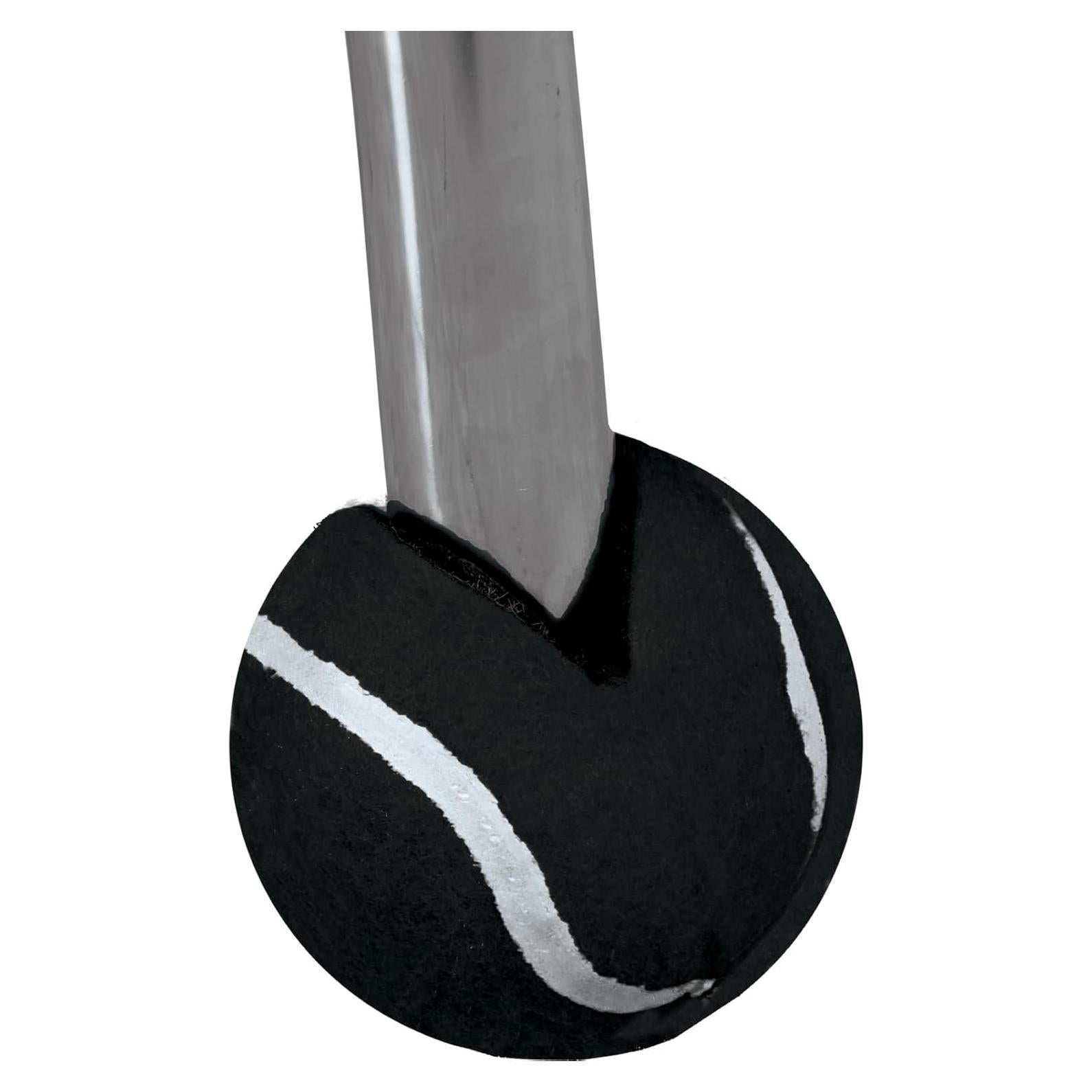 Cubiertas de patas de silla Really Good Stuff - Juego de 24 - Negro