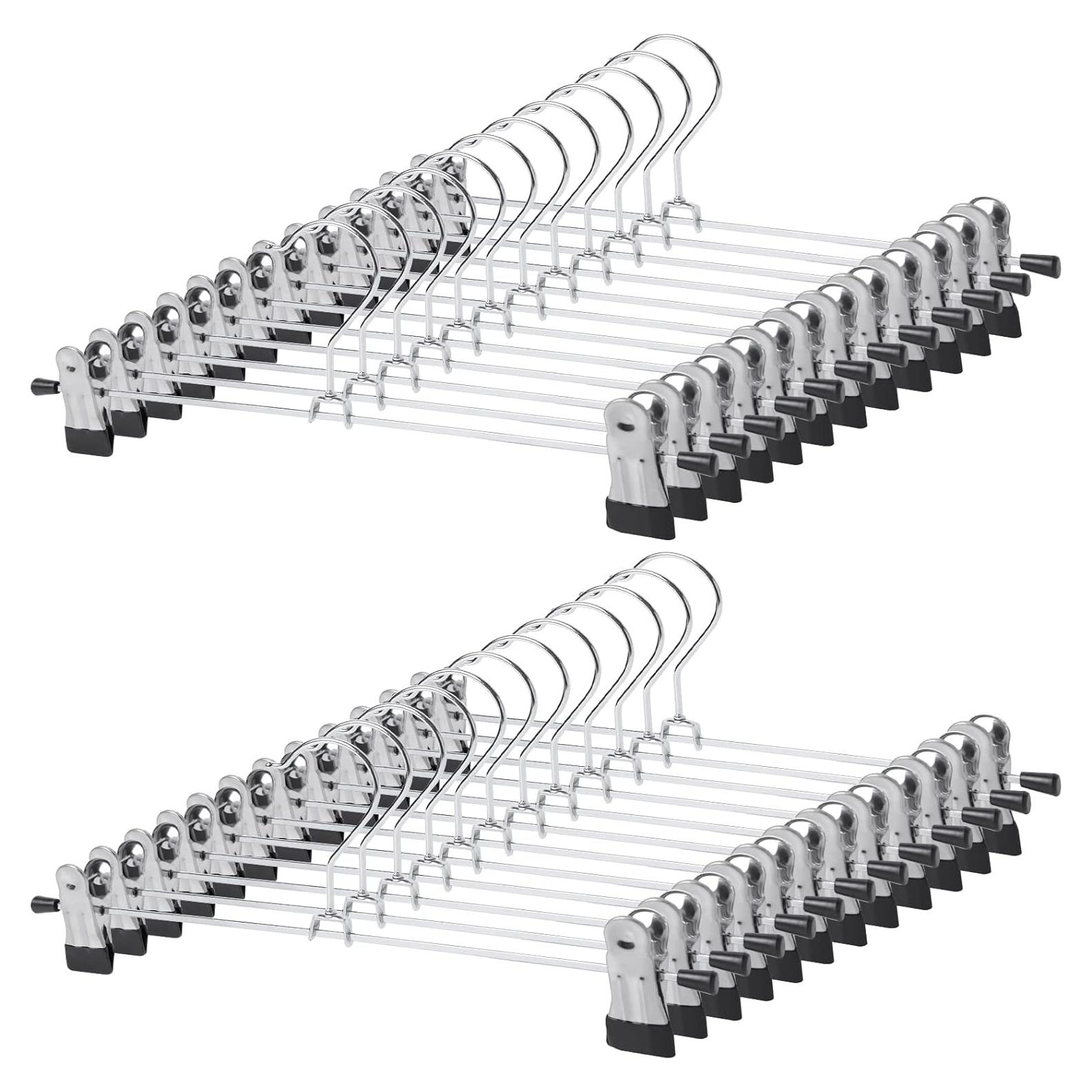 Perchas GoodtoU de Metal con Clips - Paquete de 30 Unidades