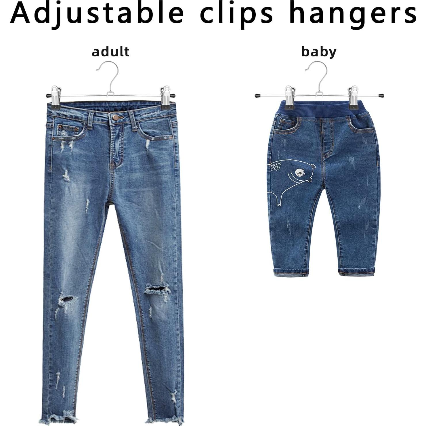 Perchas GoodtoU de Metal con Clips - Paquete de 30 Unidades