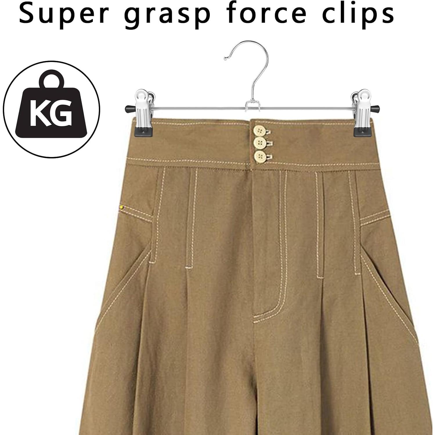 Perchas GoodtoU de Metal con Clips - Paquete de 30 Unidades