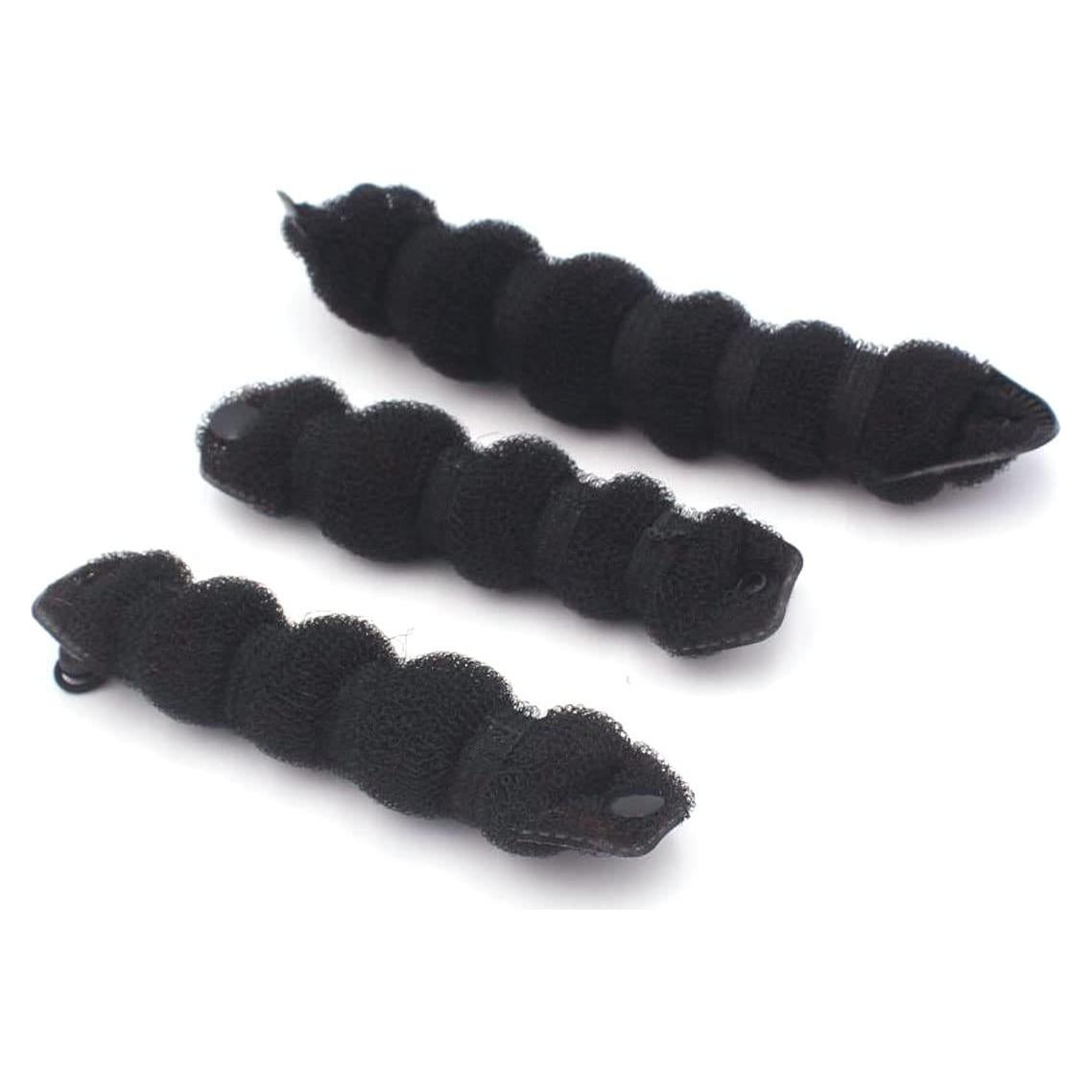 Set 3 Piezas Hacer Moño Mágico Negro - Accesorios para Peinados