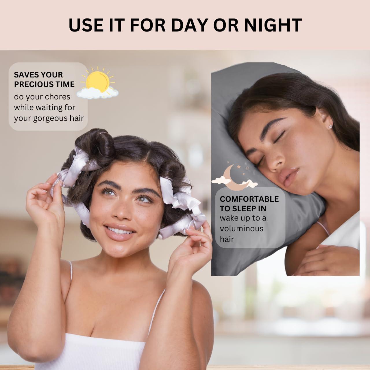 Rodillos de Satén Kitsch para Rizar Cabello Sin Calor - 6 Piezas