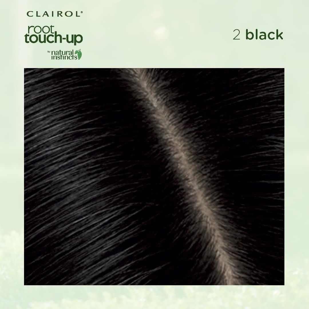 Tinte de Cabello Permanente Clairol Root Touch-Up 2 Negro 32.5 ml