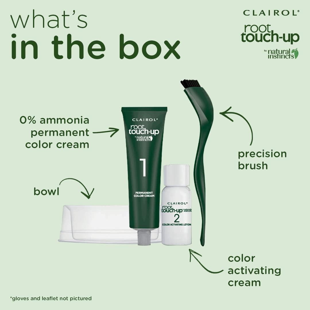 Tinte de Cabello Permanente Clairol Root Touch-Up 2 Negro 32.5 ml