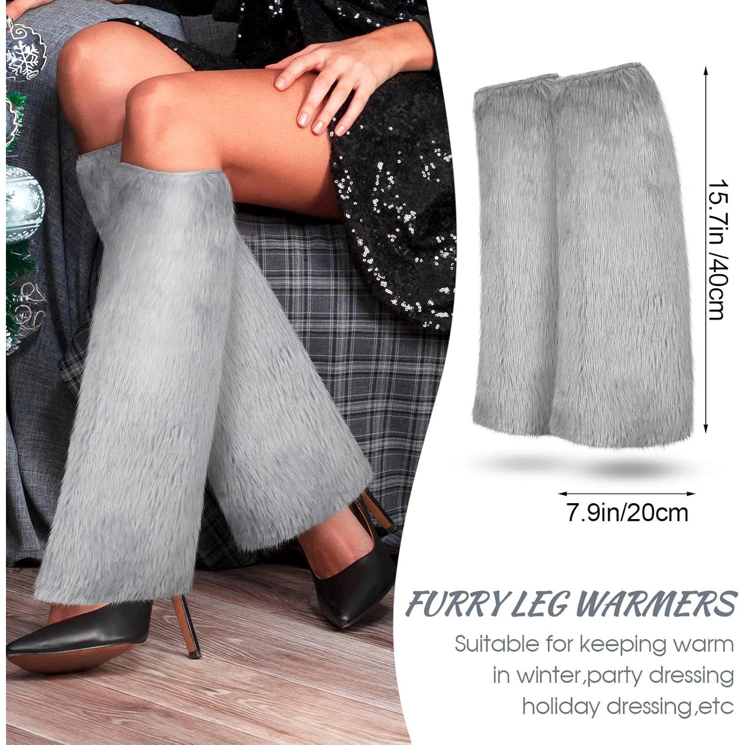 Conjunto de Accesorios de Invierno SATINIOR para Mujeres - Diadema, Muñequera y Calentadores de Piernas