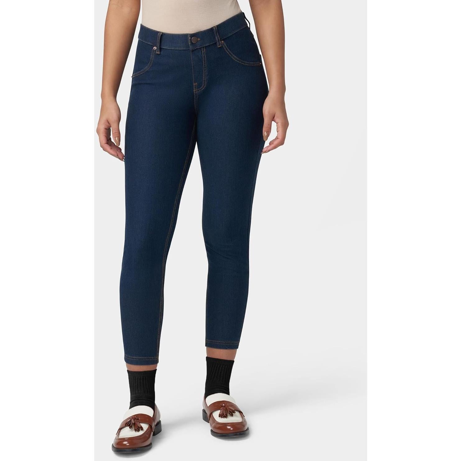 Calcetines Mini Crew HUE para Mujeres - Paquete de 6 Negros