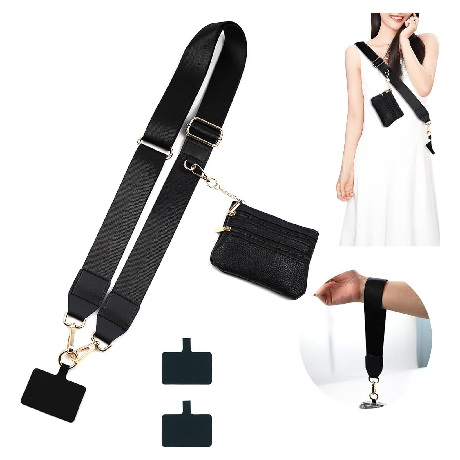 Funda Correa Clip and Go Incolumitas con Billetera Negra