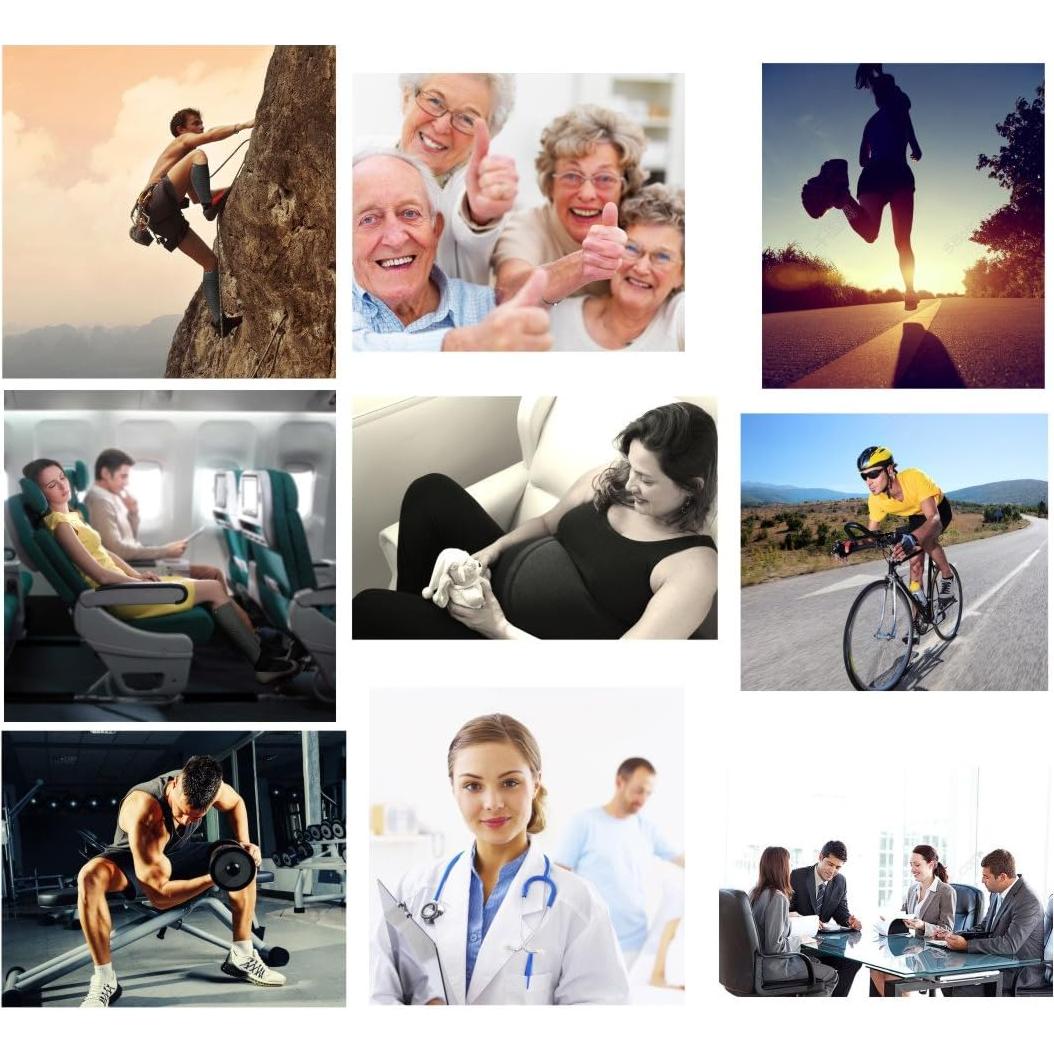 3 Pares Calcetines de Compresión Abiertos SHUTELI 15-20mmHg S/M