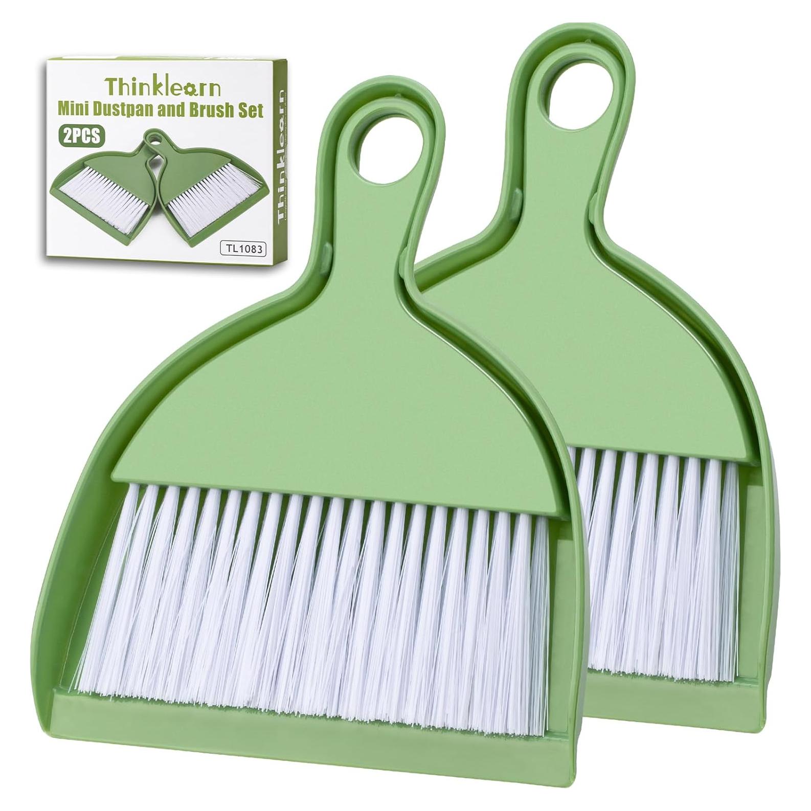 Juego de Escoba y Recogedor ThinkLearn Verde 2 Piezas