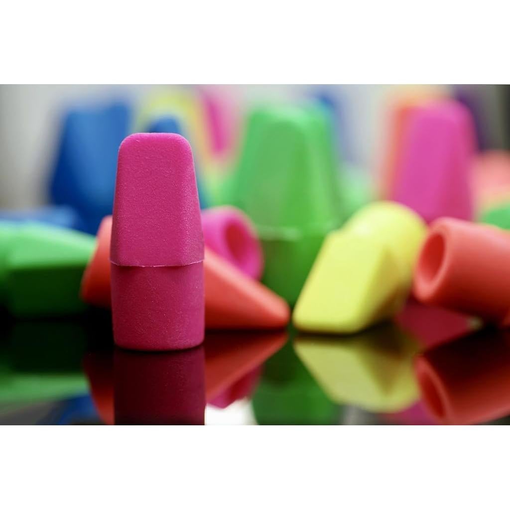 Borradores de Tapa de Lápiz IELEK - 500 Unidades Multicolor