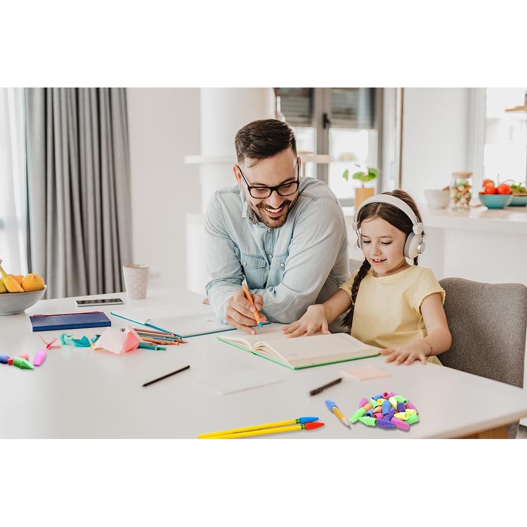 Borradores de Tapa de Lápiz IELEK - 500 Unidades Multicolor