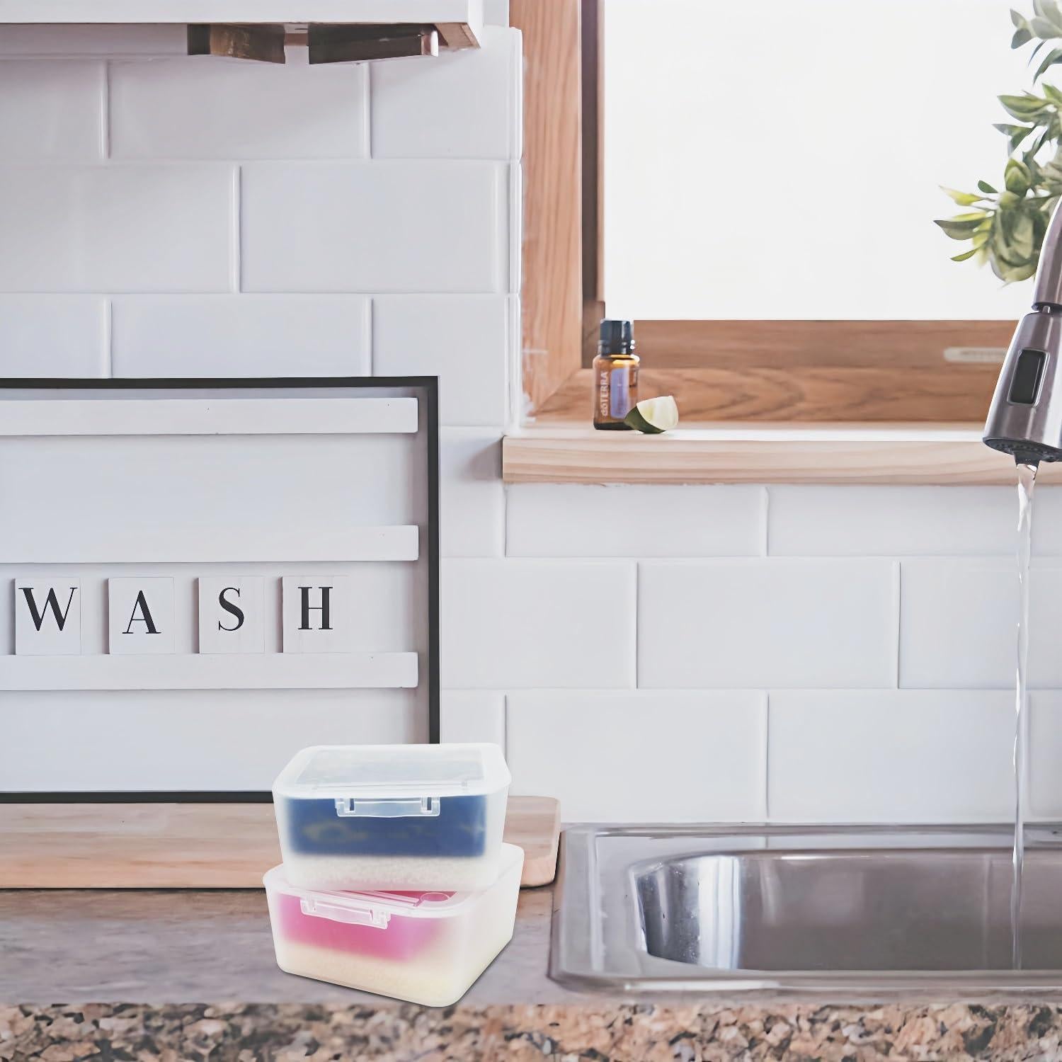 Estuche de Jabón de Viaje Vonpri Cuadrado Transparente 10.9cm