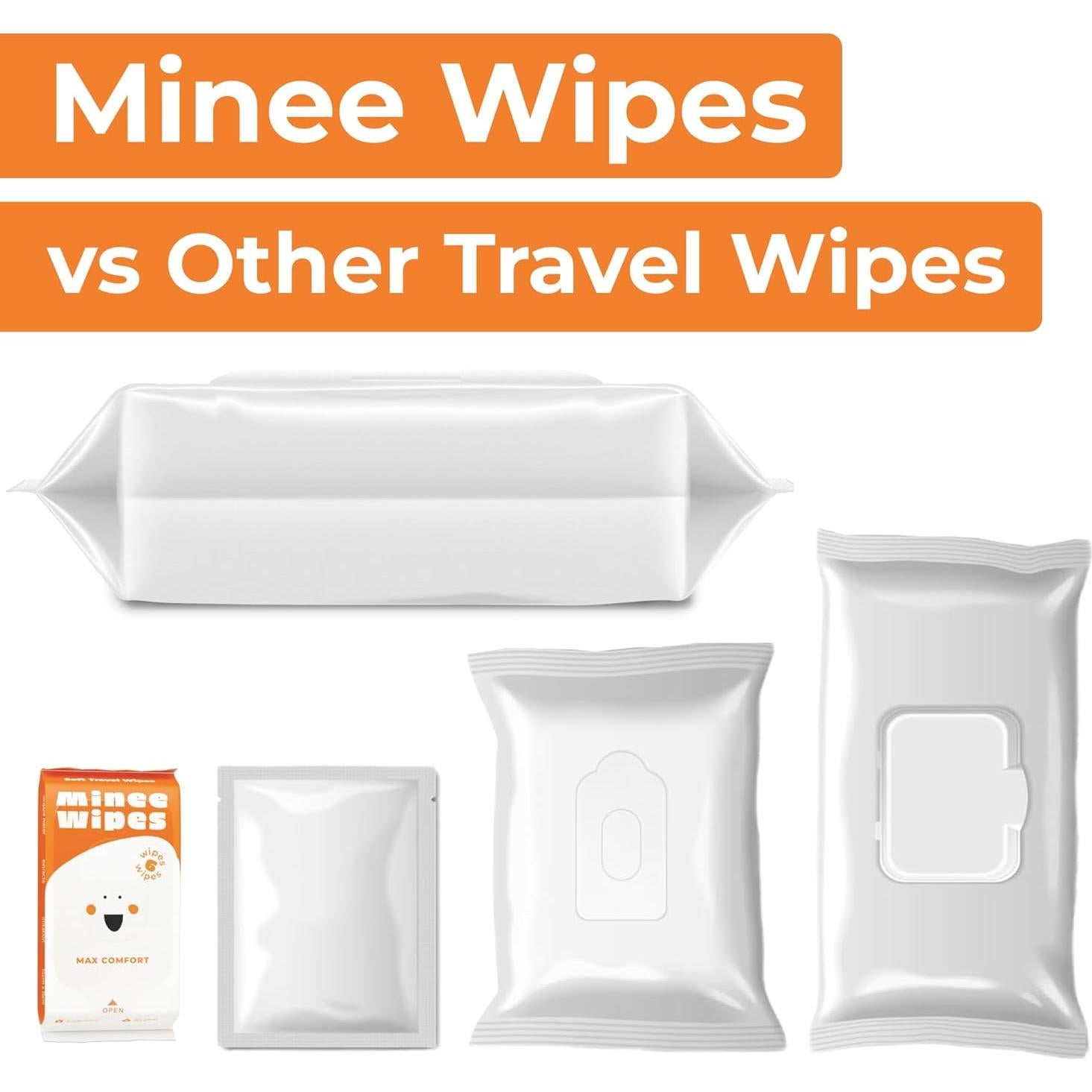 Toallitas de Viaje Hipoalergénicas MOONIES - 30 Unidades