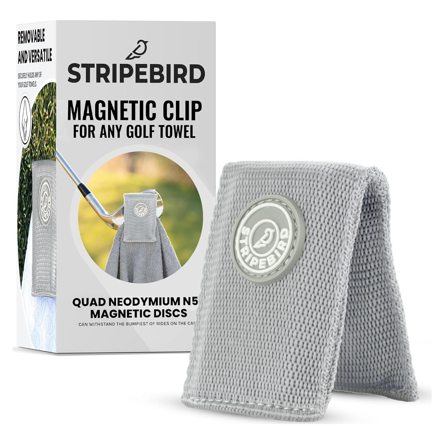 Clip Magnético para Toalla de Golf Stripebird - Gris - N50