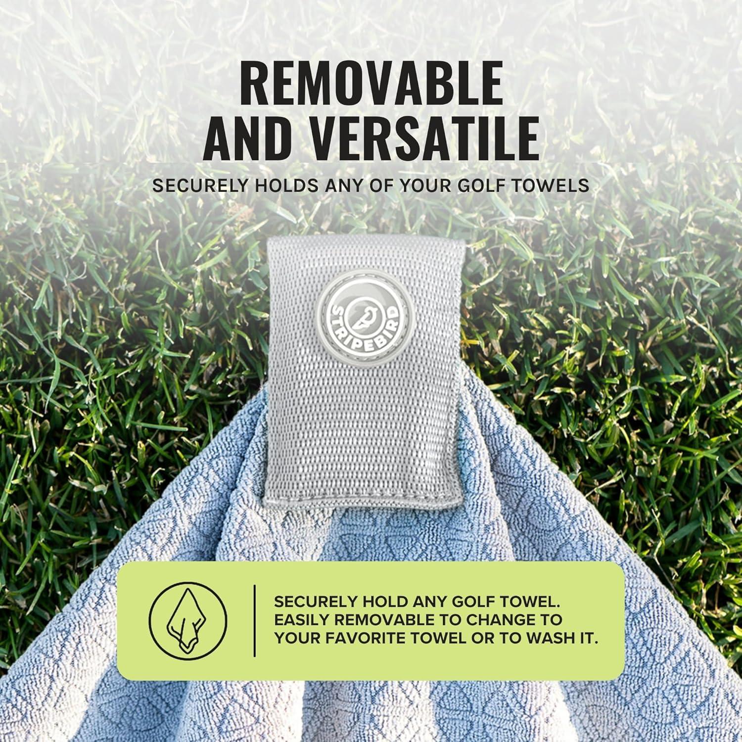 Clip Magnético para Toalla de Golf Stripebird - Gris - N50