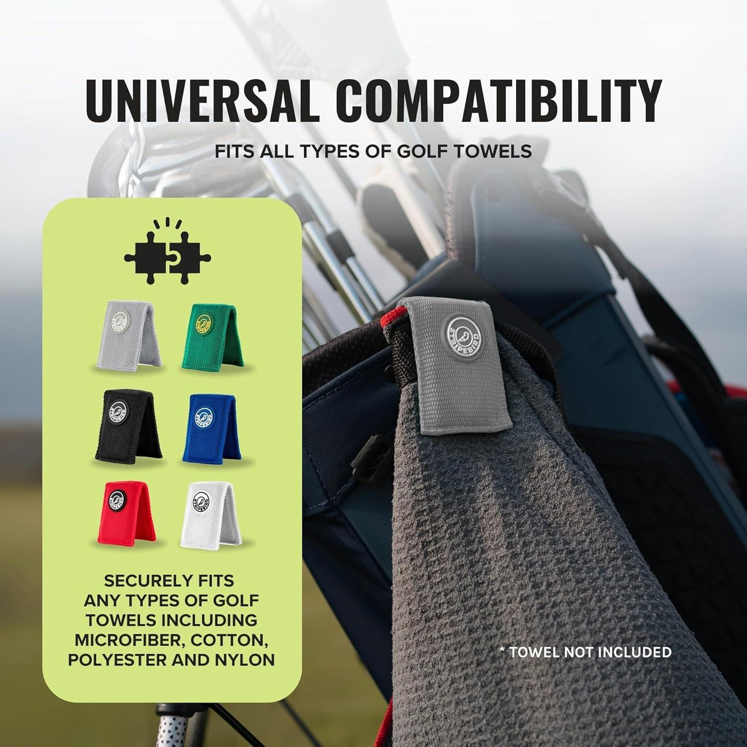 Clip Magnético para Toalla de Golf Stripebird - Gris - N50