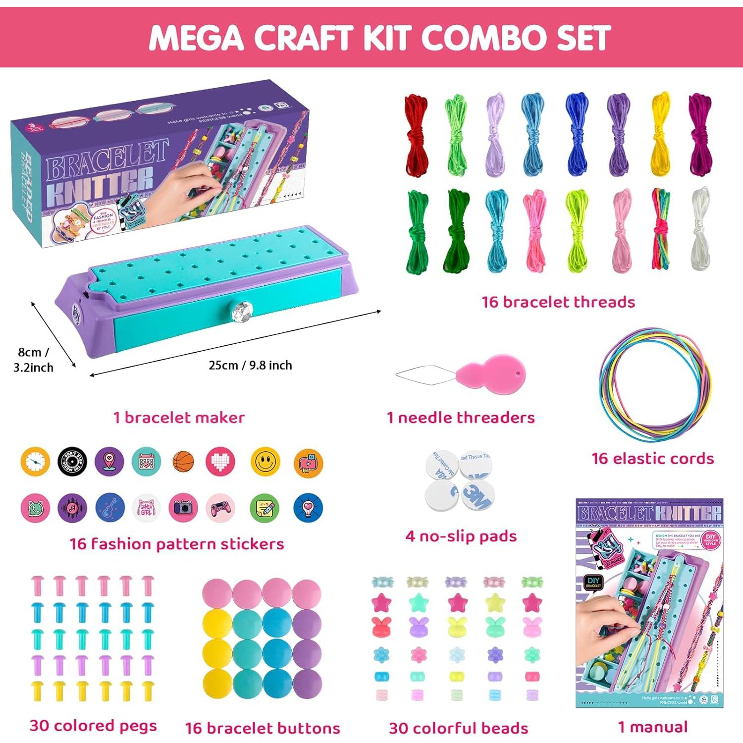 Kit de Hacer Pulseras de Amistad Kslavagcnt 130 Piezas