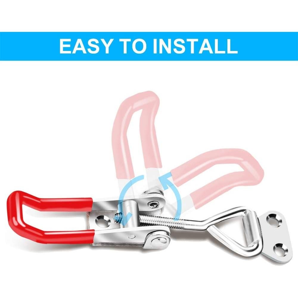 6 Abrazaderas de Palanca Toggle Vicuna R 4001 Ajustables 150kg