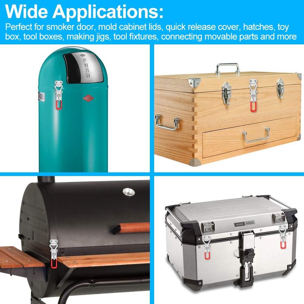 6 Abrazaderas de Palanca Toggle Vicuna R 4001 Ajustables 150kg