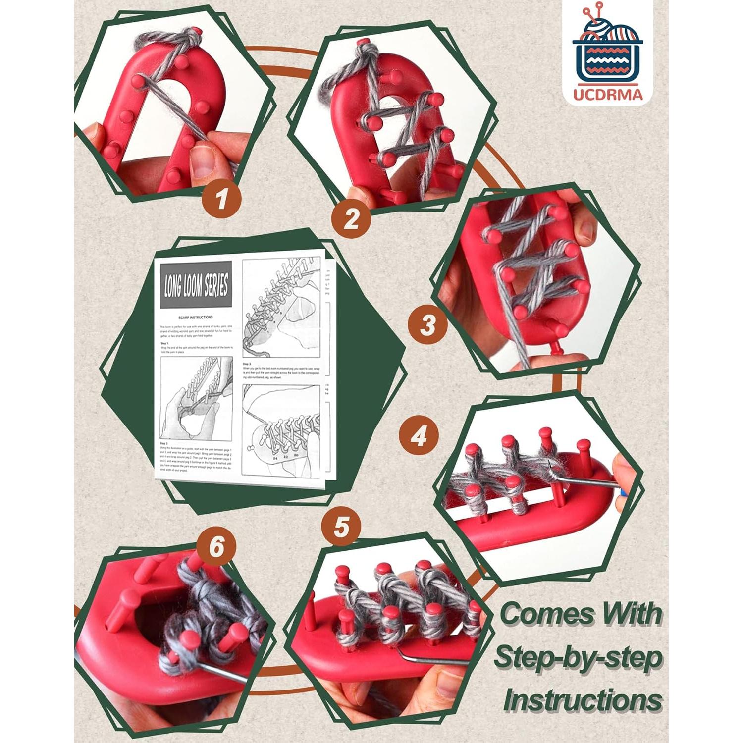 Kit de Telar de Tejer UCDRMA 35 Piezas para Principiantes