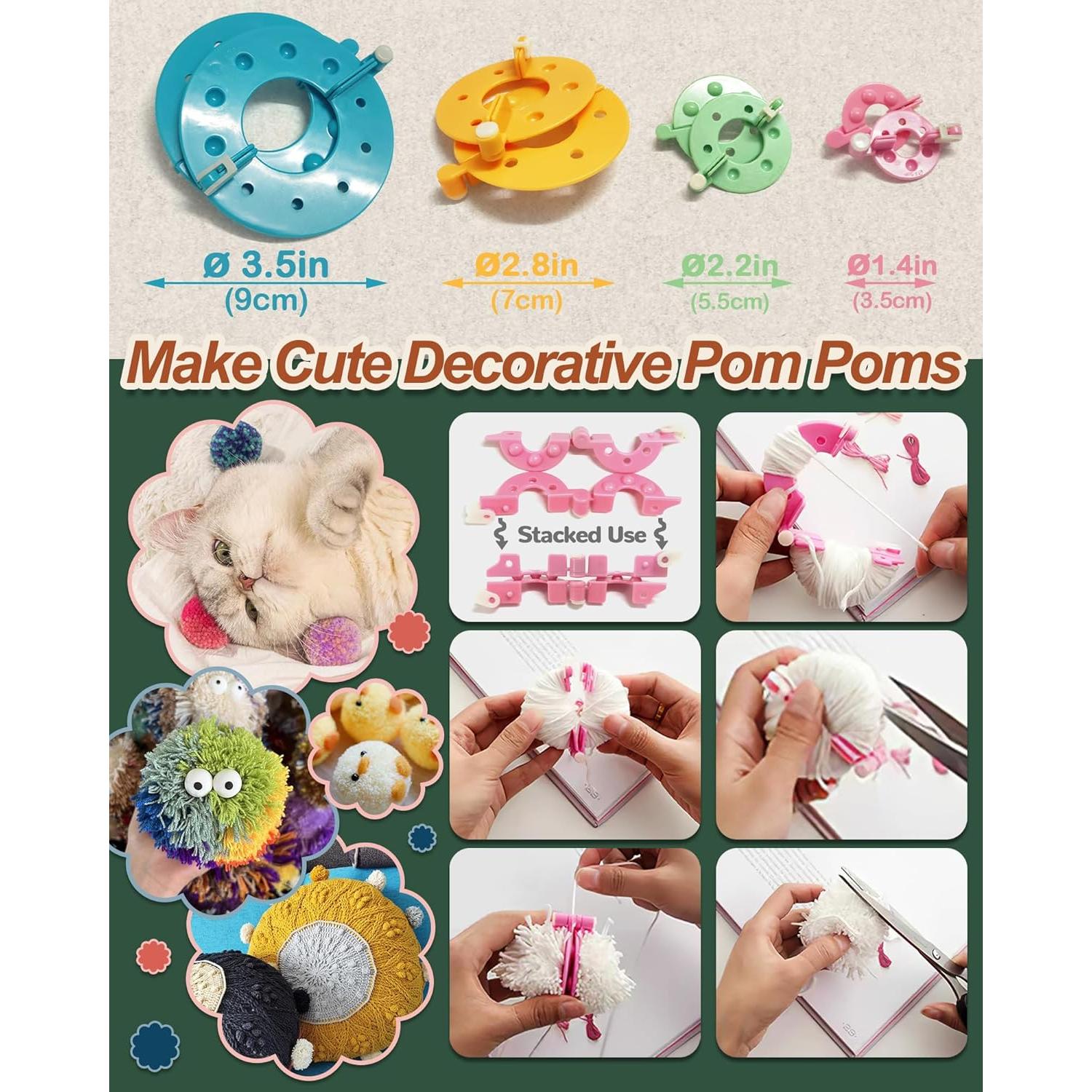 Kit de Telar de Tejer UCDRMA 35 Piezas para Principiantes