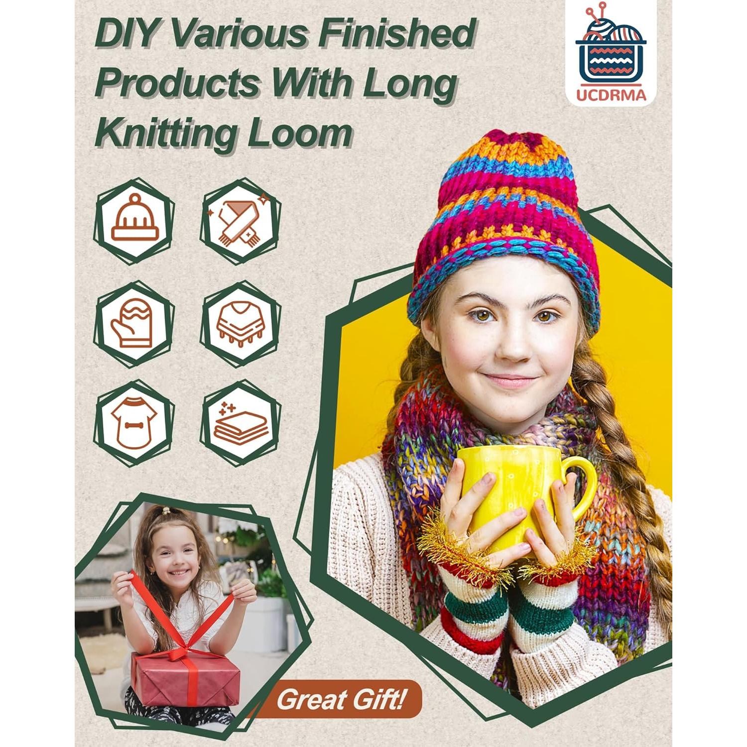 Kit de Telar de Tejer UCDRMA 35 Piezas para Principiantes