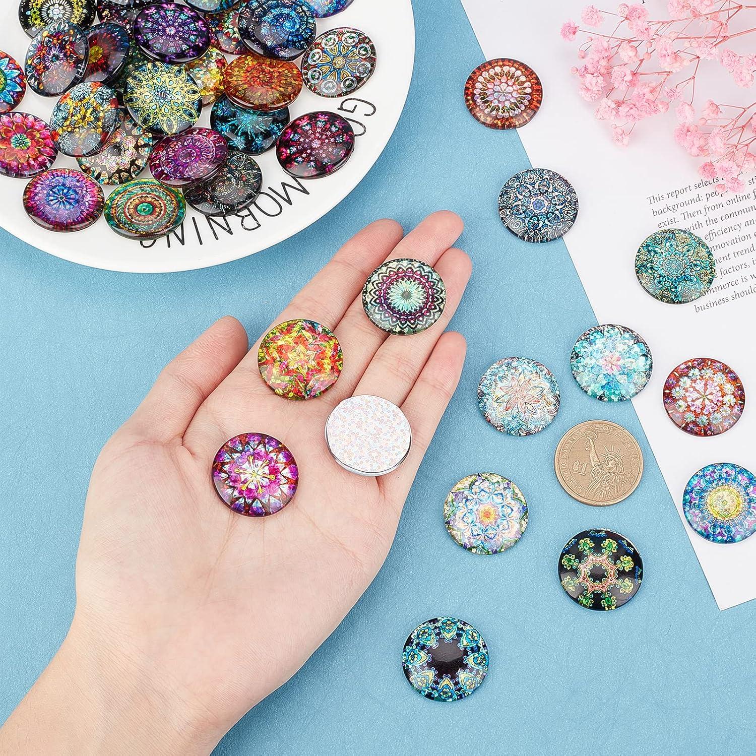 Cabochones de Vidrio Caleidoscópicos PH PandaHall 25mm - 70pcs