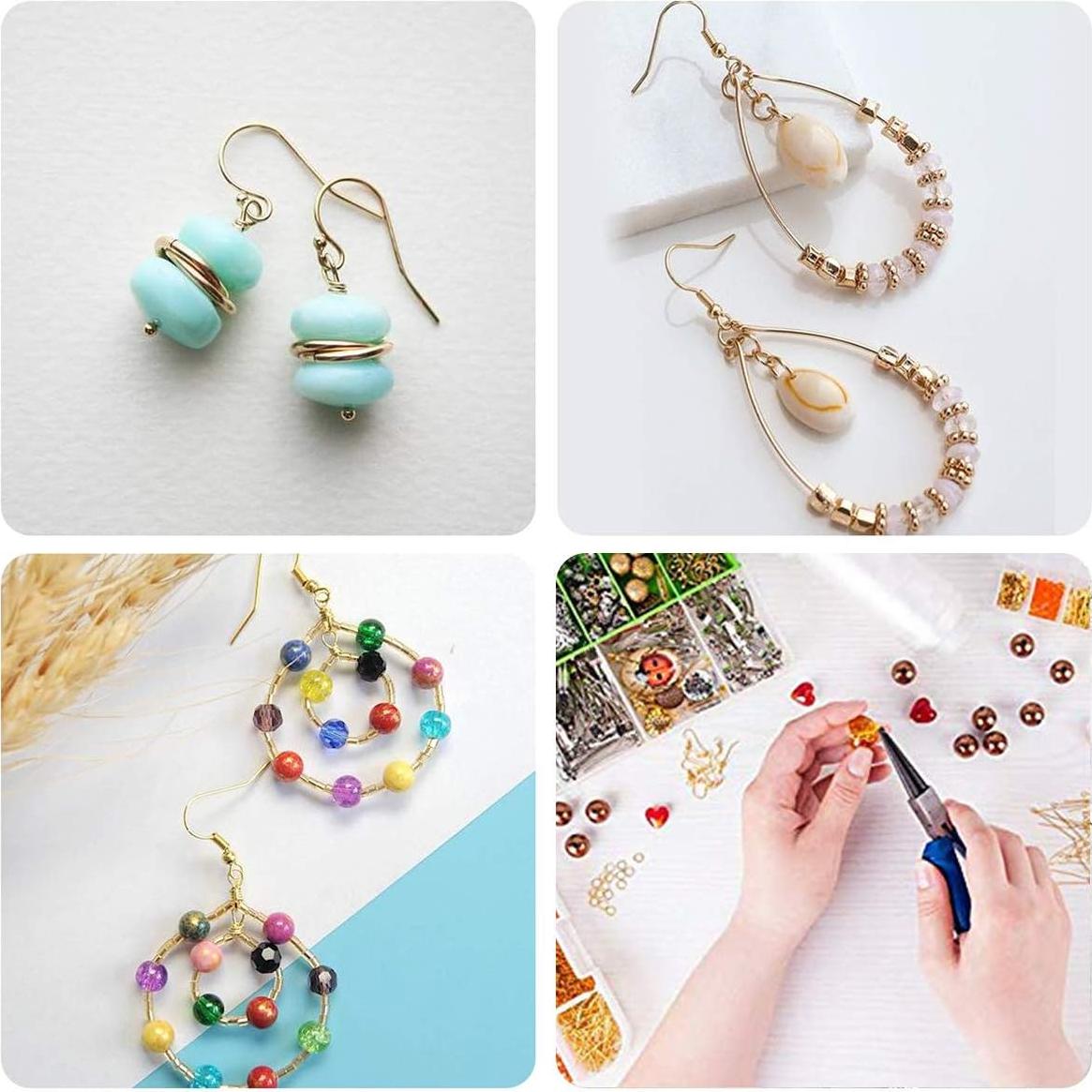 Anillas de Salto Doradas ALEXCRAFT 900PCS 4-10mm para Joyería