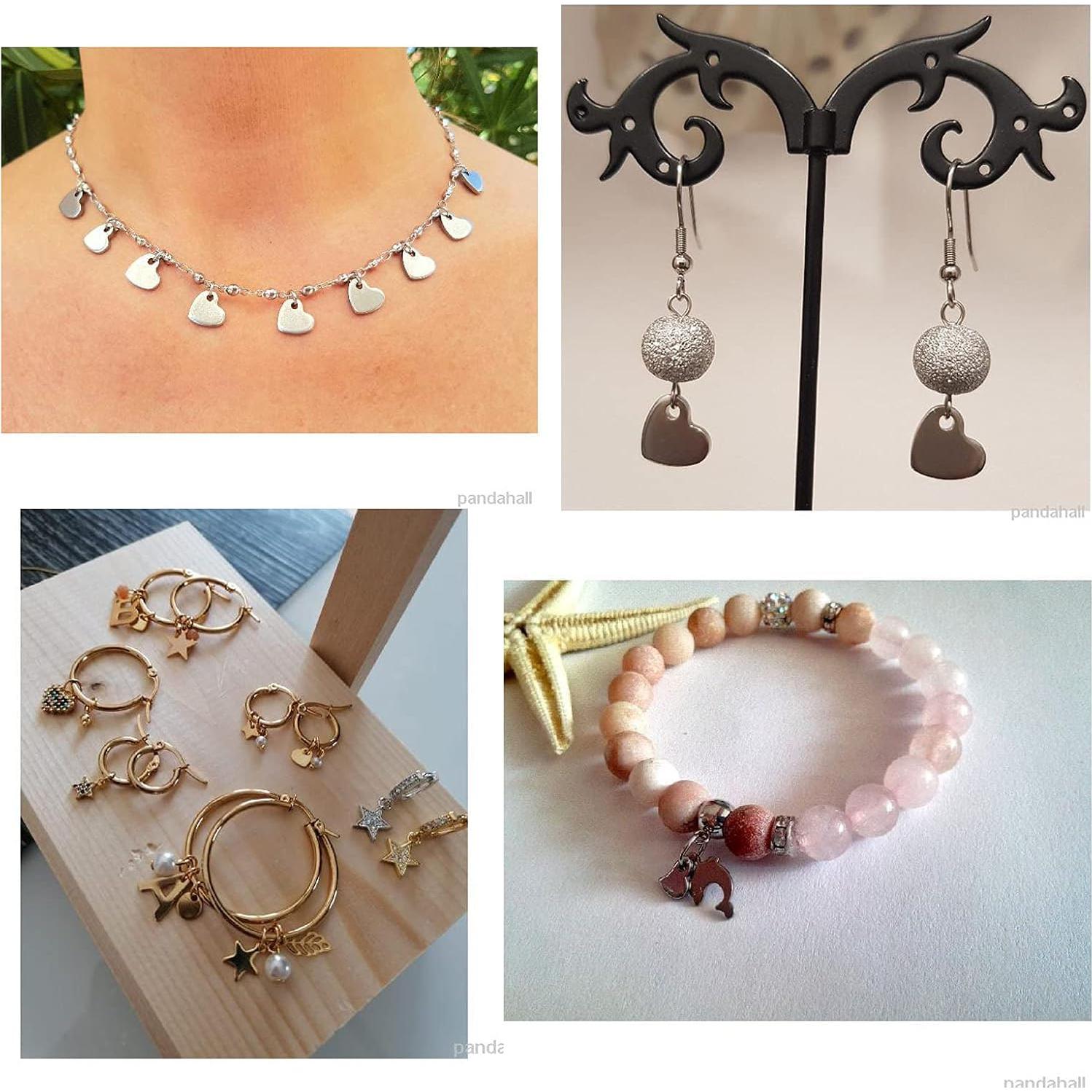 Colgantes de Corazón 304 Acero Inoxidable Pandahall 10x9mm