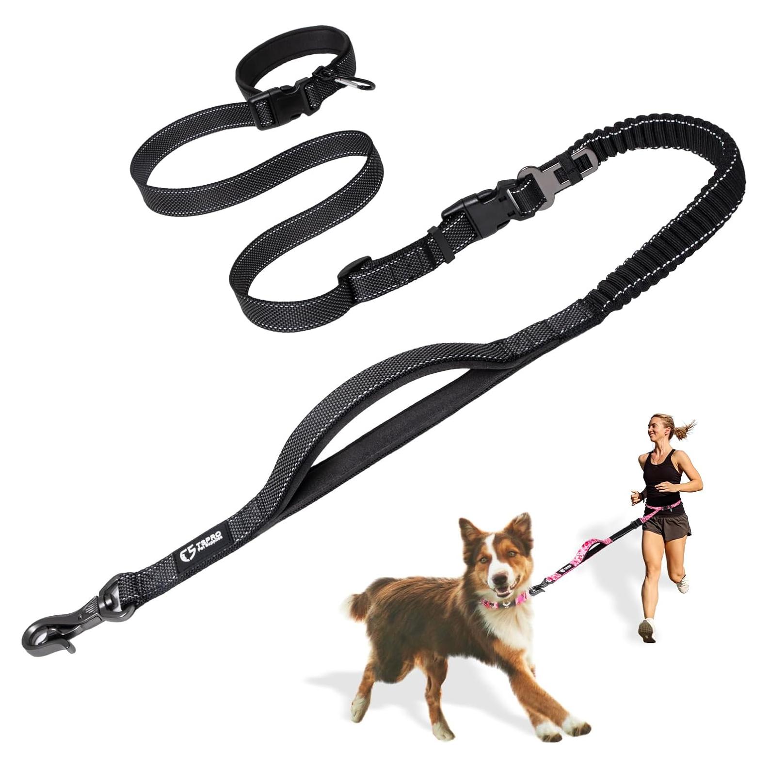 Correa para Perros TSPRO Bungee Ajustable 144-185cm Negro