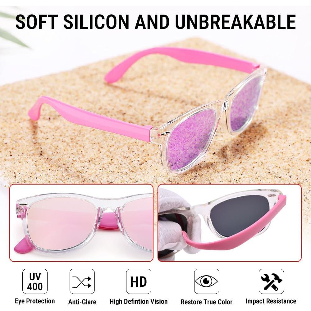 Gafas de sol polarizadas Pro Acme Kids, 3-12 años, marco flexible