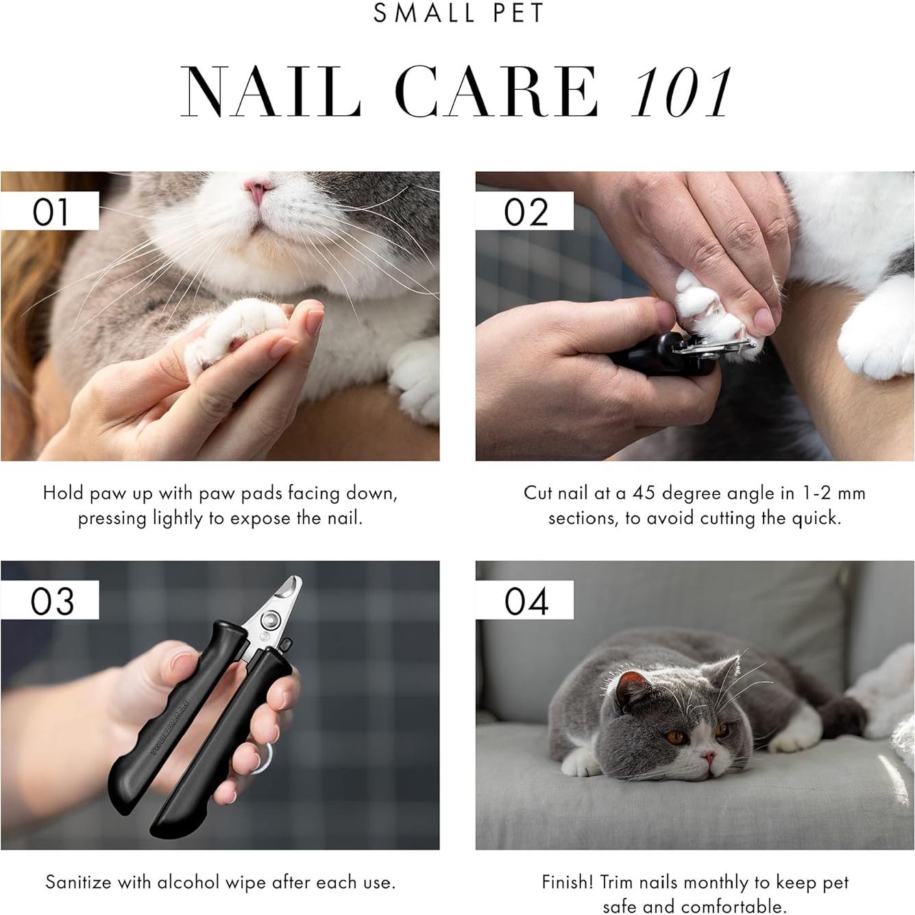 Cortauñas Manual Profesional Tweezerman Pequeño para Perros y Gatos