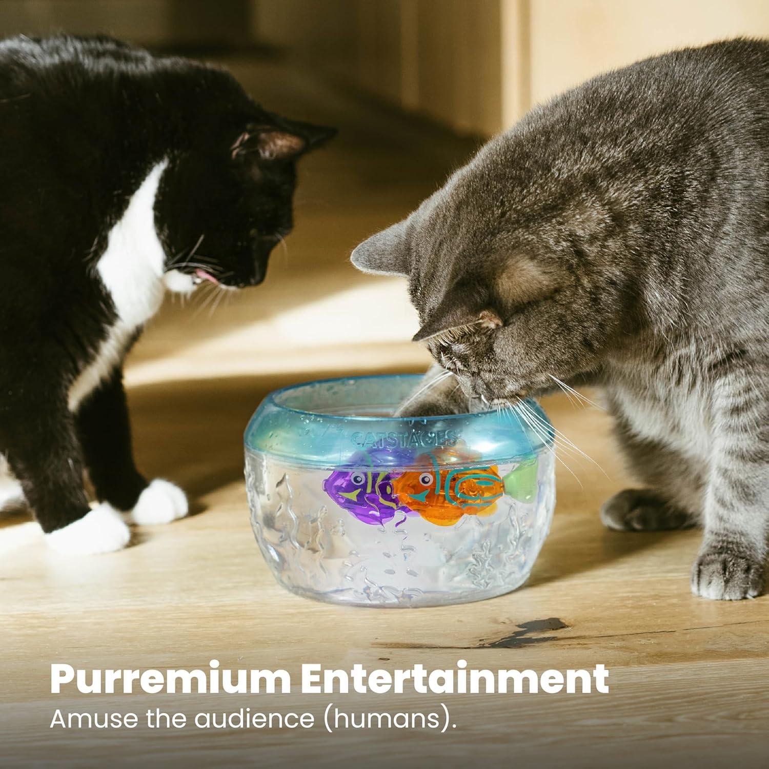 Juguetes Electrónicos para Gatos Catstages Meow-smerizing Fish - Paquete de 2