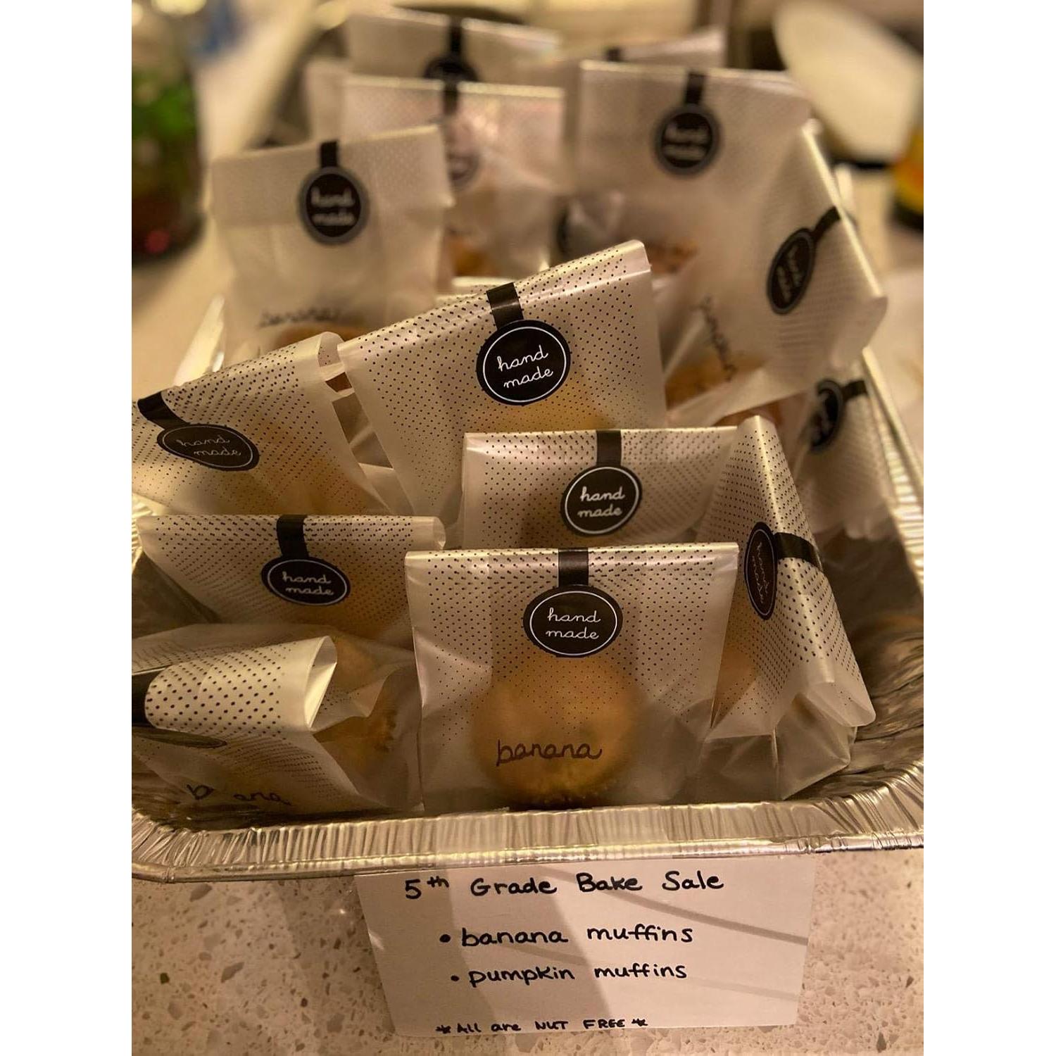 Bolsas Plásticas Translúcidas Palksky 200 Pcs para Galletas y Dulces