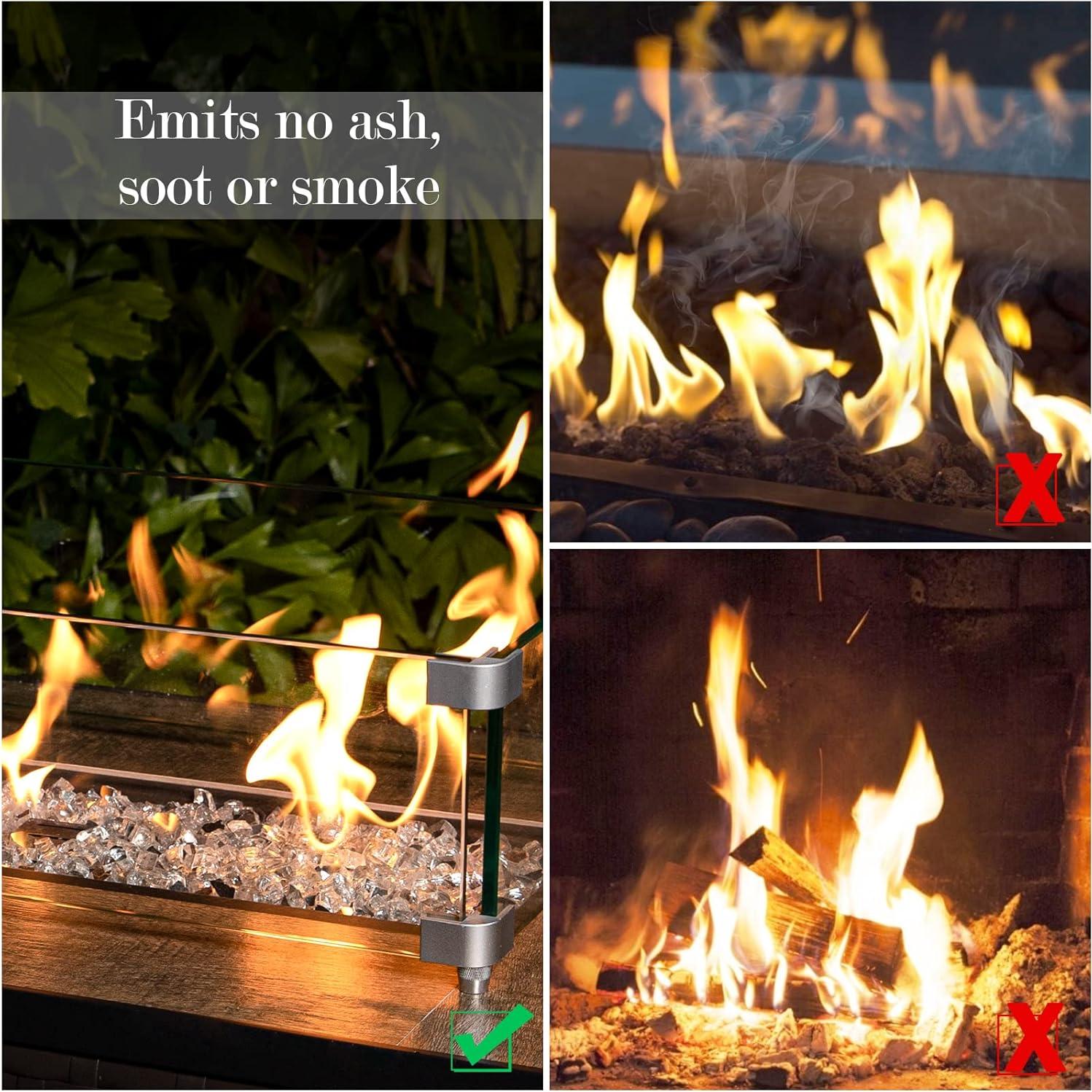 Cristales de Fuego Transparentes GASPRO 4.54 kg 1.27 cm