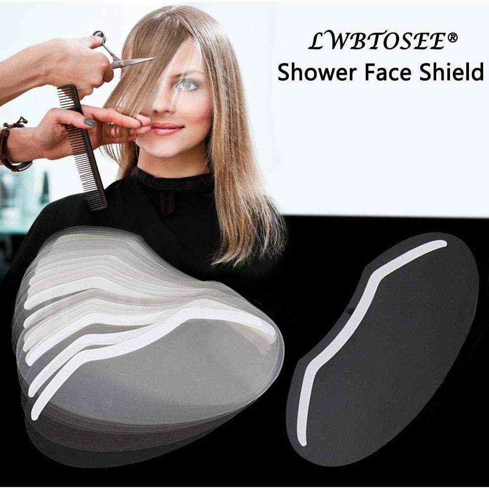 Escudos Faciales Desechables LWBTOSEE 100 Pcs Protección Cabello