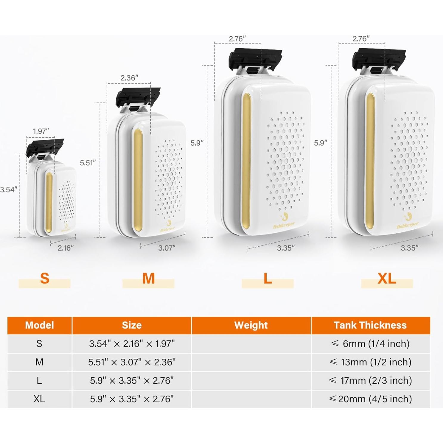 Limpiador Magnético Fishkeeper para Acuarios 6-13 mm