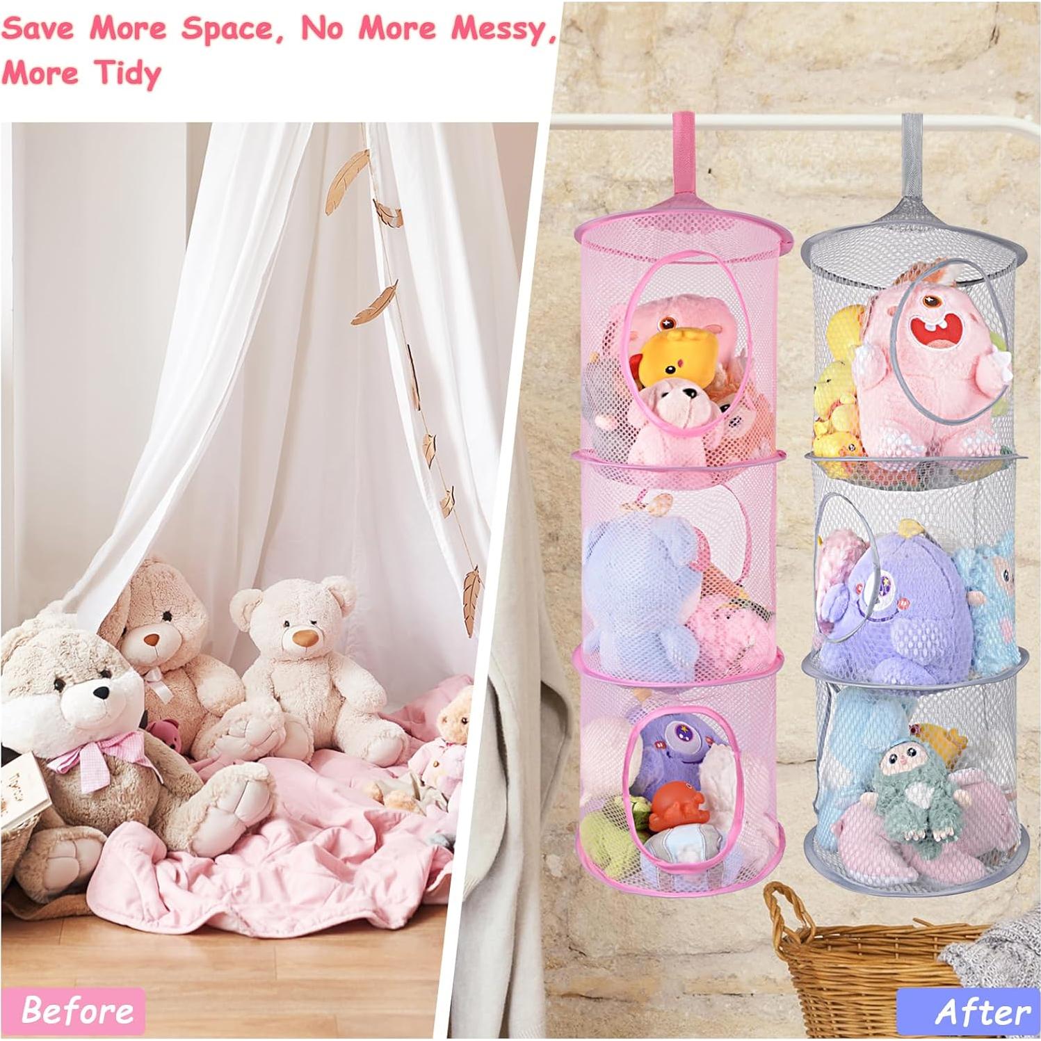 Organizador de Almacenamiento de Peluches ChezMax - 3 Niveles Plegable