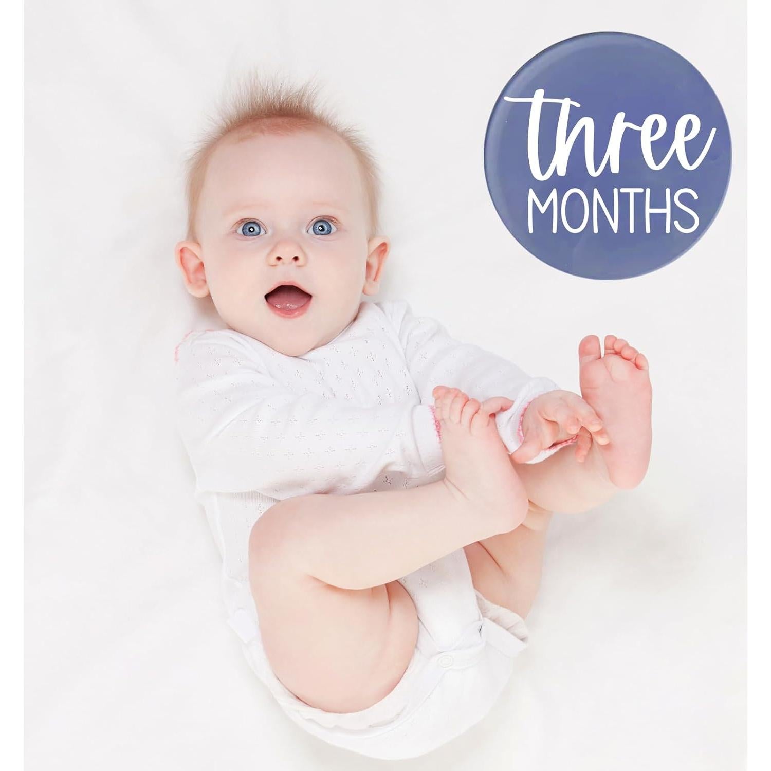 Discos de Hitos Mensuales para Bebés JINMURY - 13 PCS Acrílico