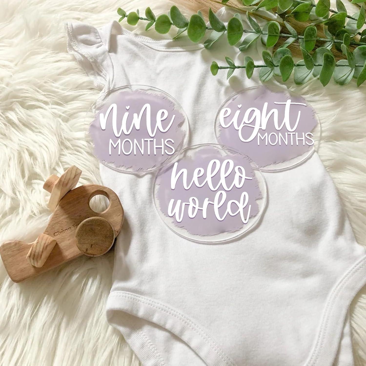 Discos de Hitos Mensuales para Bebés JINMURY - 13 PCS Acrílico