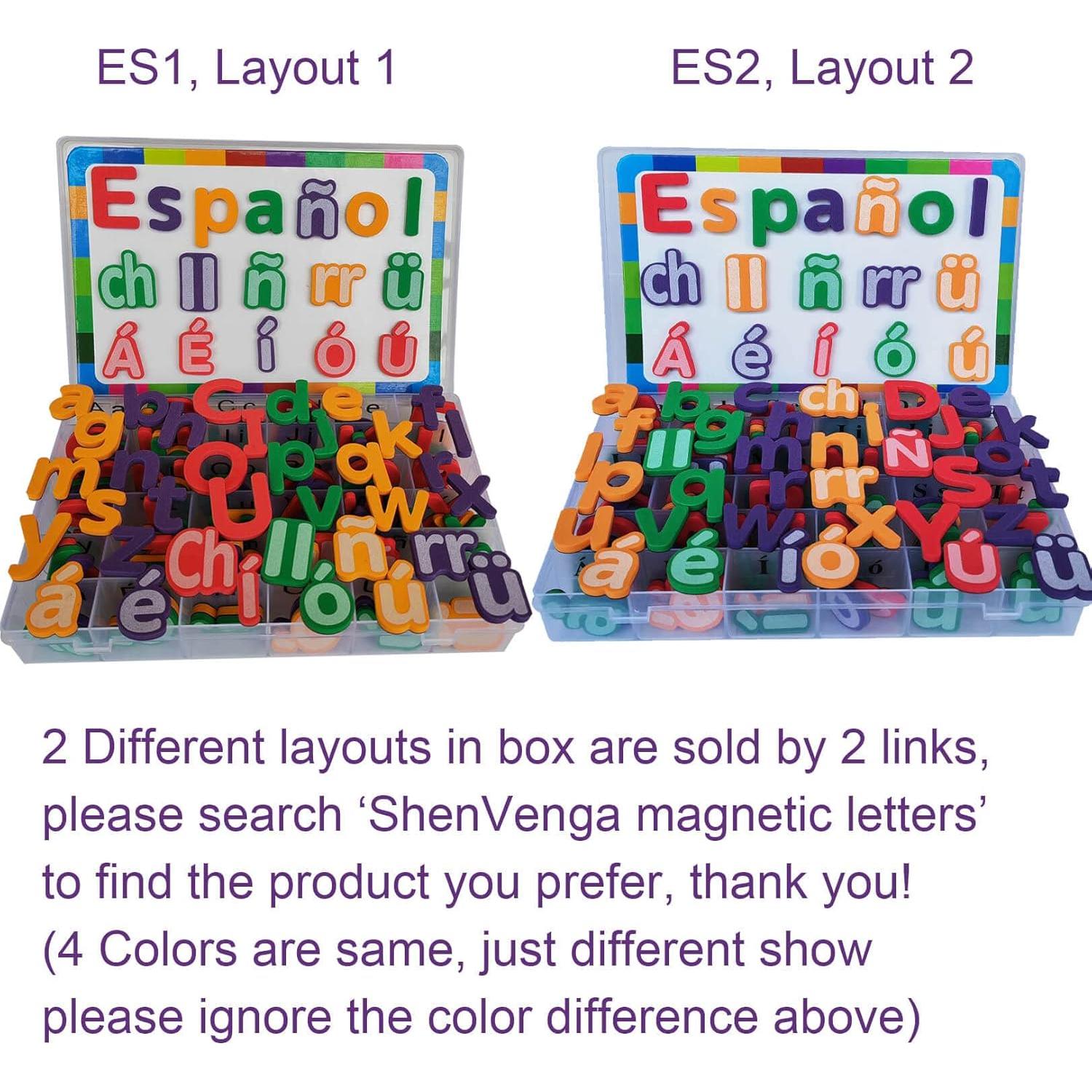 Letras y Números Magnéticos ShenVenga para Niños - 129 Piezas