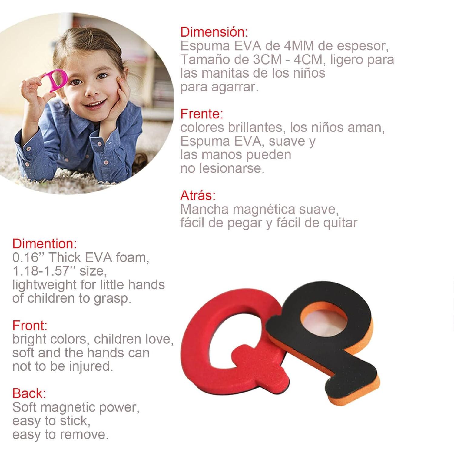 Letras y Números Magnéticos ShenVenga para Niños - 129 Piezas