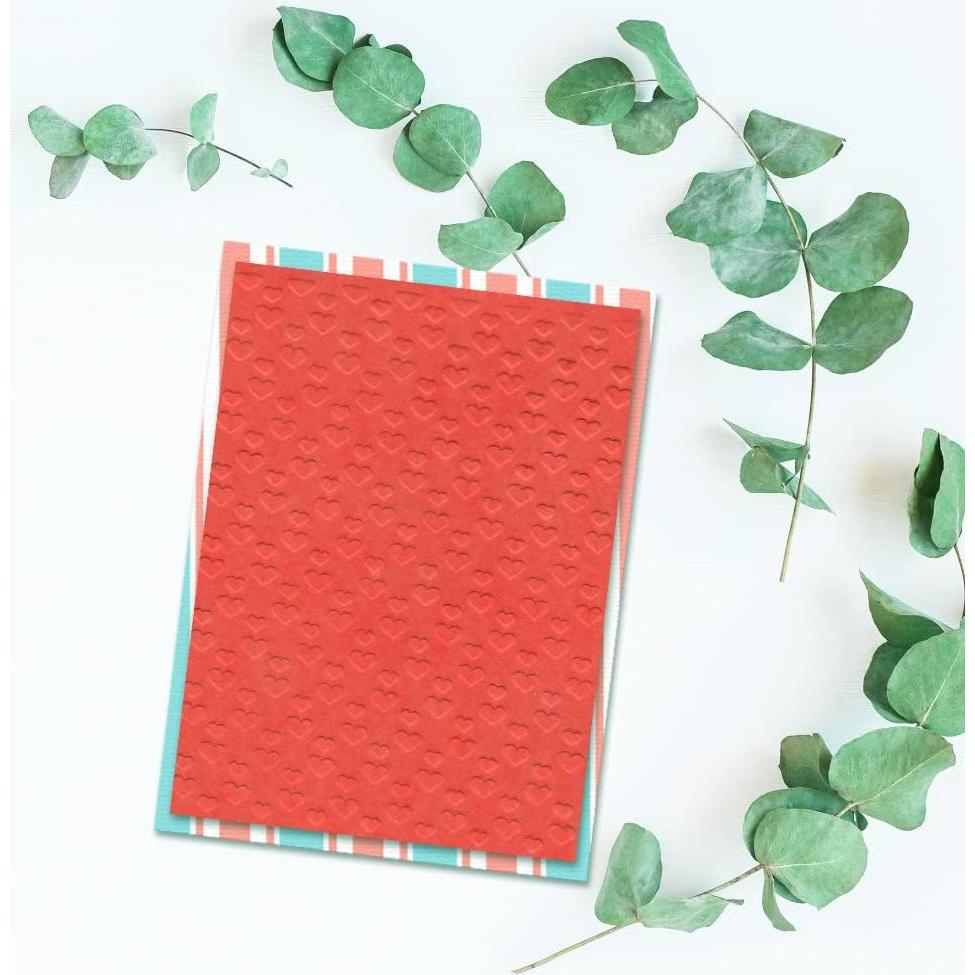 Carpeta de Embossing Plástica LANGFON Corazones 10.5x14.5cm