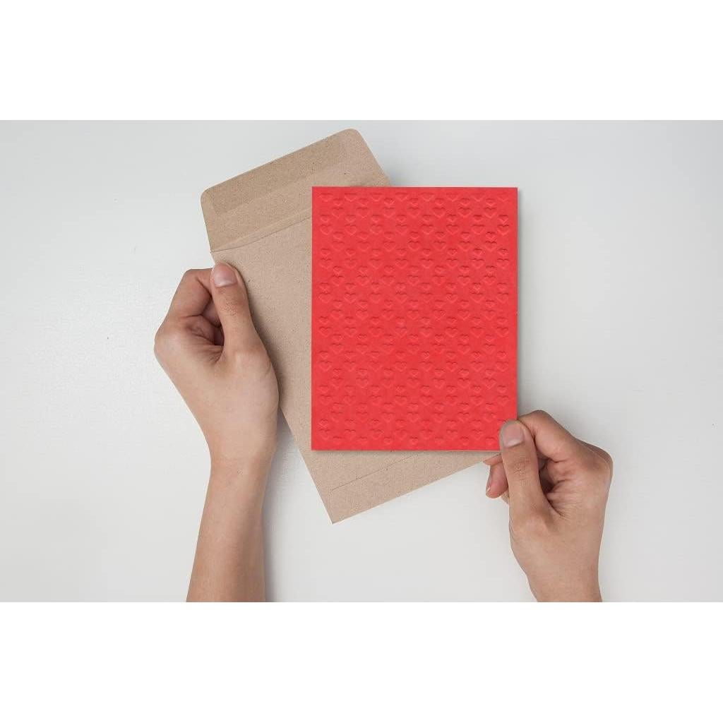 Carpeta de Embossing Plástica LANGFON Corazones 10.5x14.5cm